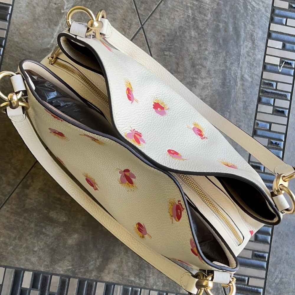 Coach Hallie Shoulder Bag With Pop Floral Print - Picture 4 of 16
